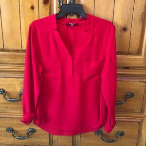 Red Nine West Blouse